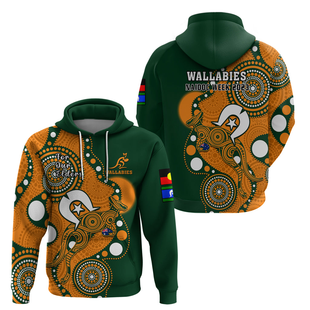 Wallabies Rugby NAIDOC Hoodie Aboriginal Camouflage Lest We Forget - Vibe Hoodie Shop