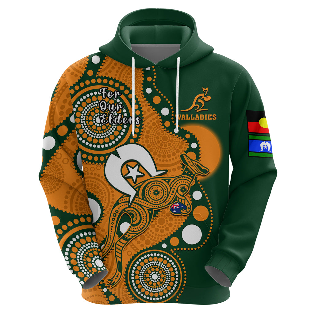 Wallabies Rugby NAIDOC Hoodie Aboriginal Camouflage Lest We Forget - Vibe Hoodie Shop