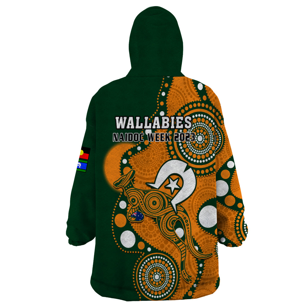 Wallabies Rugby NAIDOC Wearable Blanket Hoodie Aboriginal Camouflage Lest We Forget - Vibe Hoodie Shop