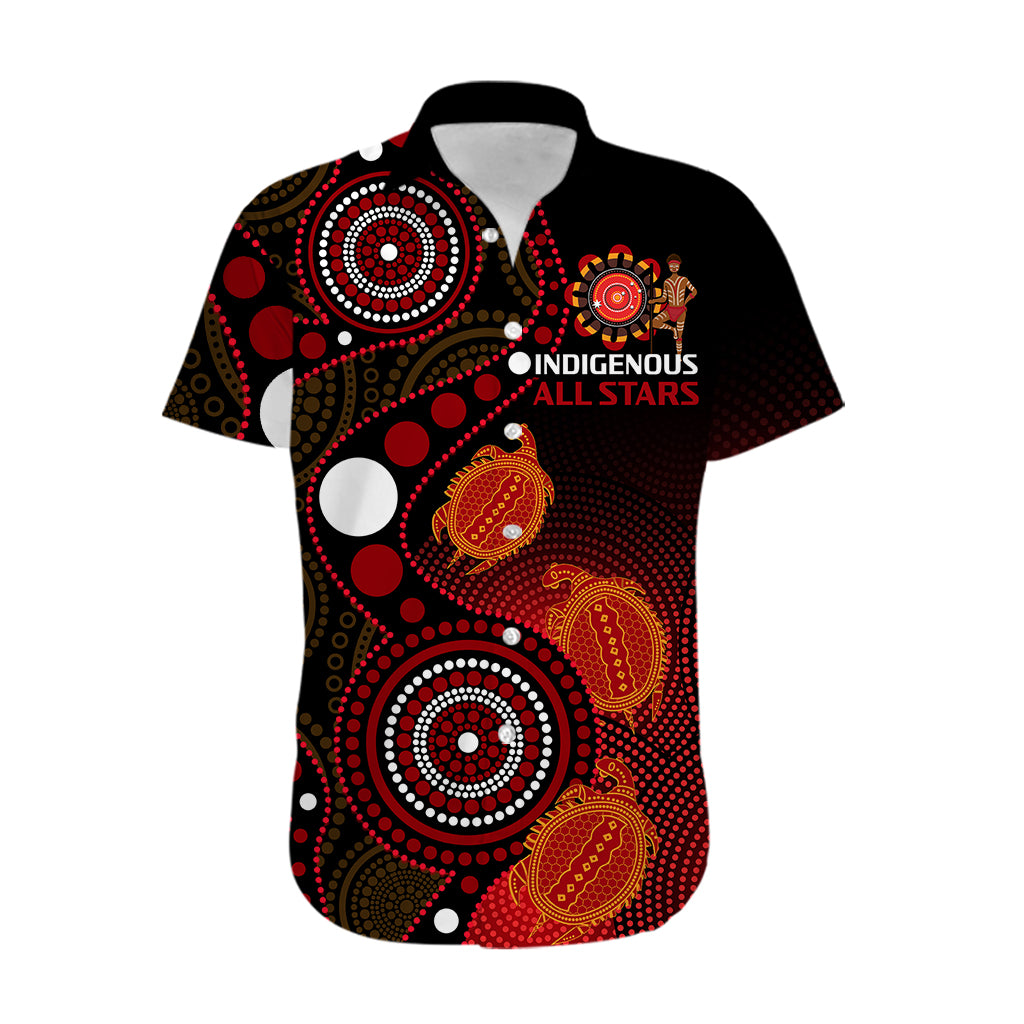 Australia Indigenous Rugby Hawaiian Shirt All Stars Aboriginal Turtle - Vibe Hoodie Shop