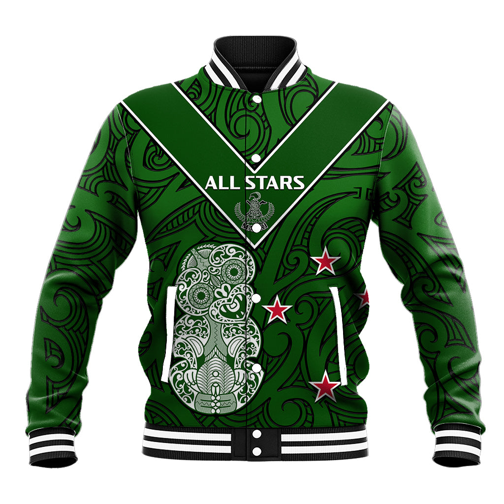 Aotearoa Rugby Baseball Jacket All Stars New Zealand Tiki Maori - Vibe Hoodie Shop