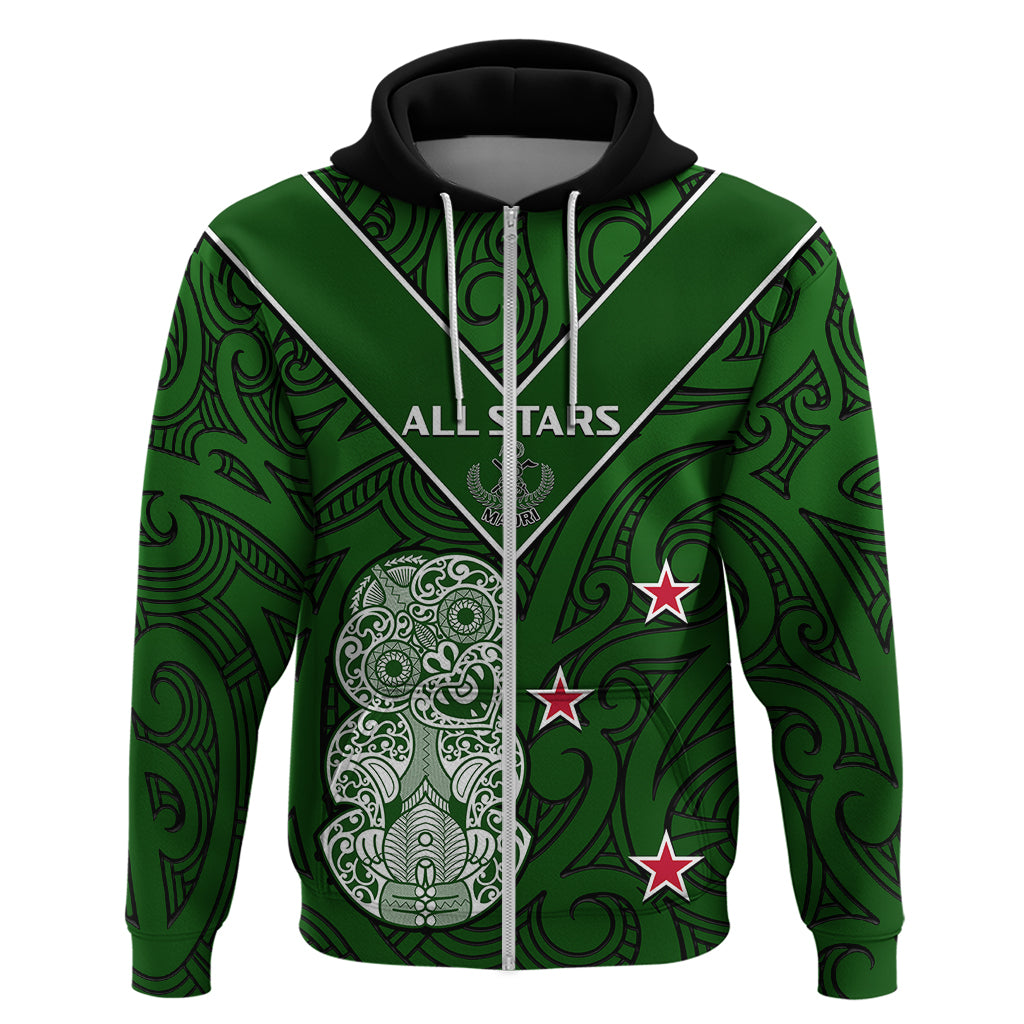 Aotearoa Rugby Hoodie All Stars New Zealand Tiki Maori - Vibe Hoodie Shop