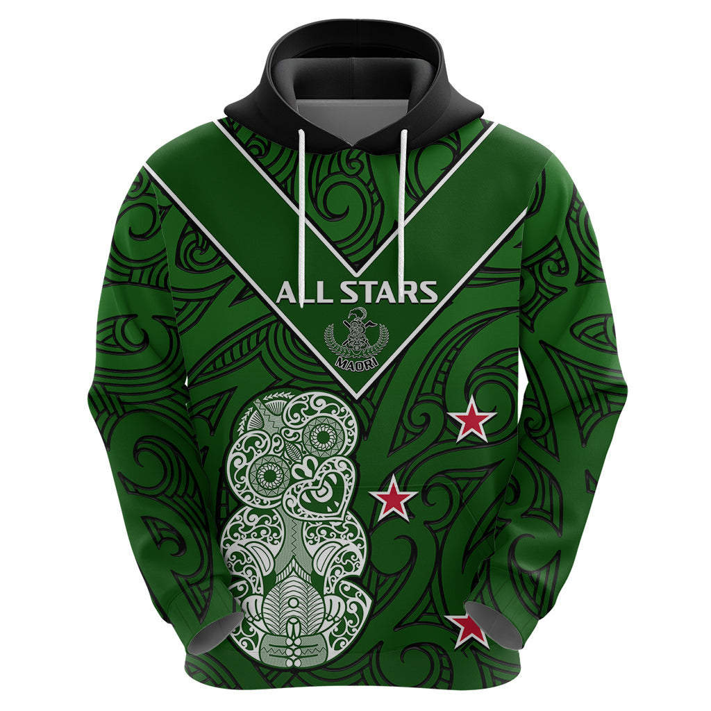 Aotearoa Rugby Hoodie All Stars New Zealand Tiki Maori - Vibe Hoodie Shop