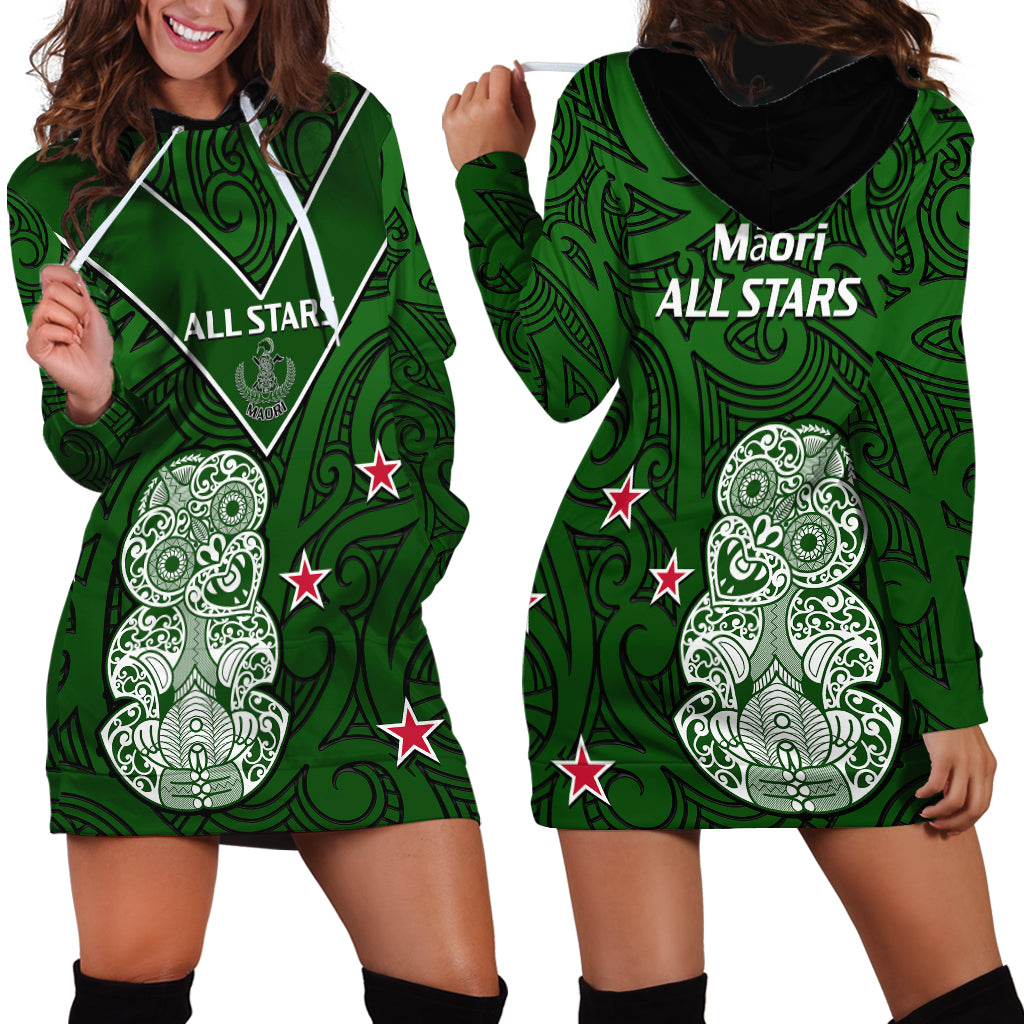 Aotearoa Rugby Hoodie Dress All Stars New Zealand Tiki Maori - Vibe Hoodie Shop