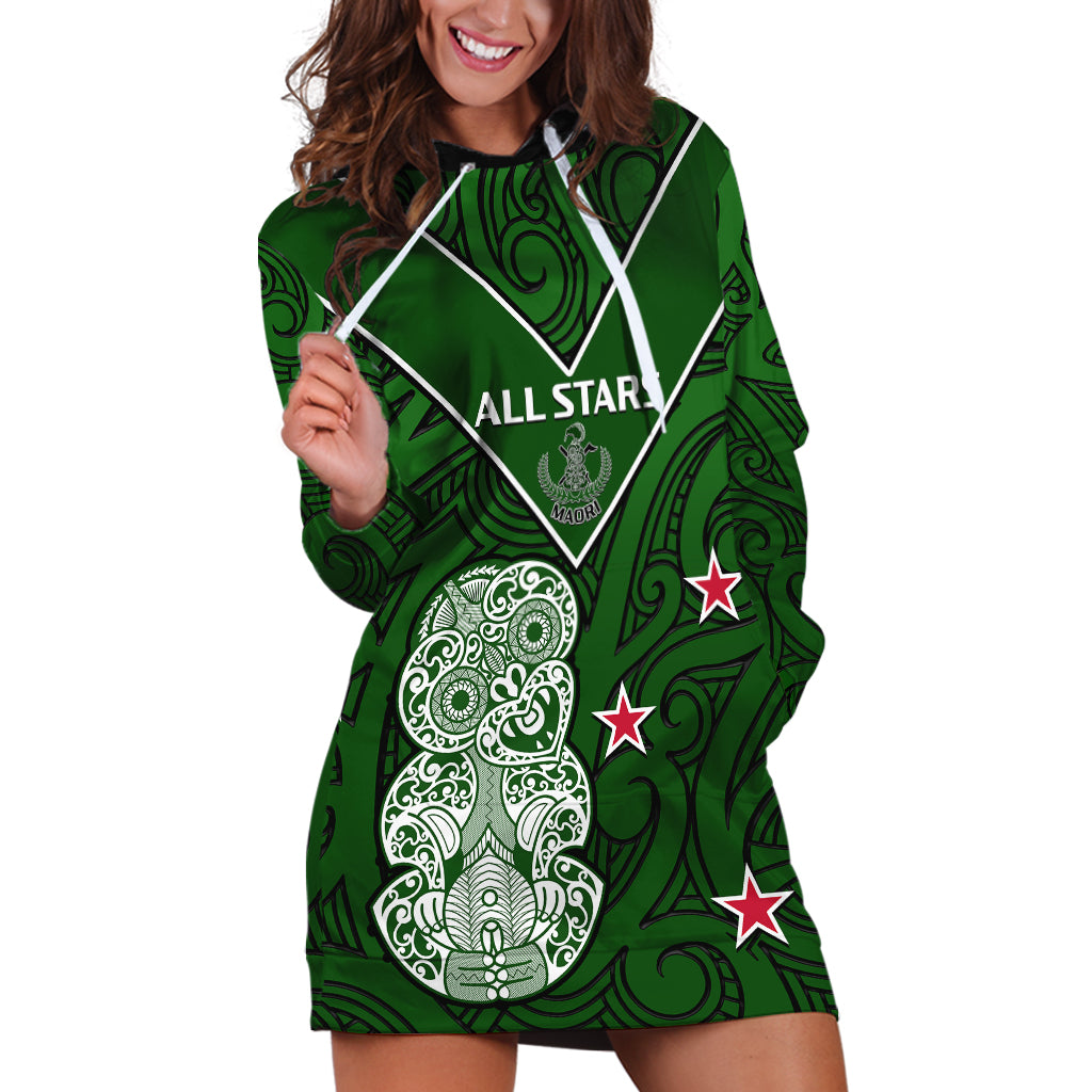 Aotearoa Rugby Hoodie Dress All Stars New Zealand Tiki Maori - Vibe Hoodie Shop