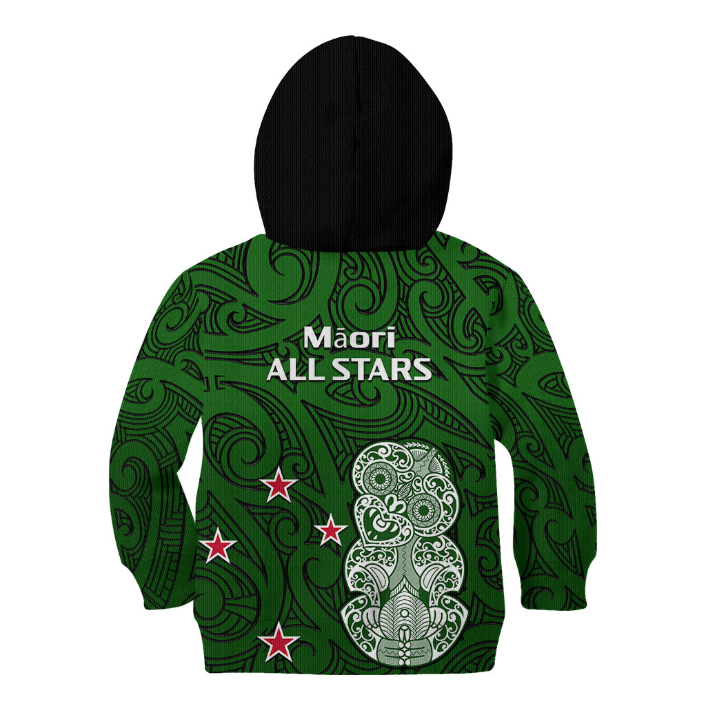 Aotearoa Rugby Kid Hoodie All Stars New Zealand Tiki Maori - Vibe Hoodie Shop