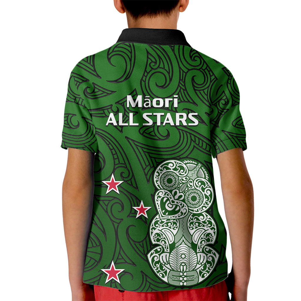 Aotearoa Rugby Kid Polo Shirt All Stars New Zealand Tiki Maori - Vibe Hoodie Shop