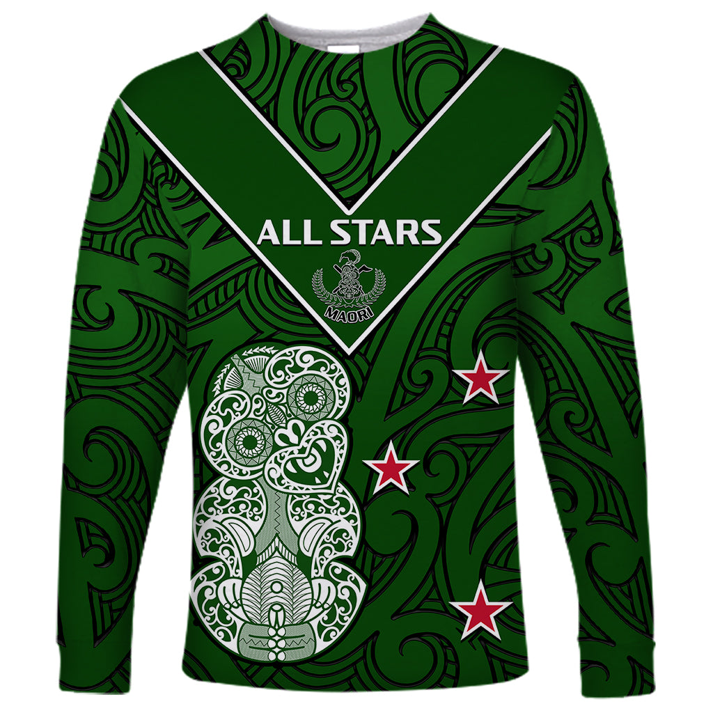 Aotearoa Rugby Long Sleeve Shirt All Stars New Zealand Tiki Maori - Vibe Hoodie Shop