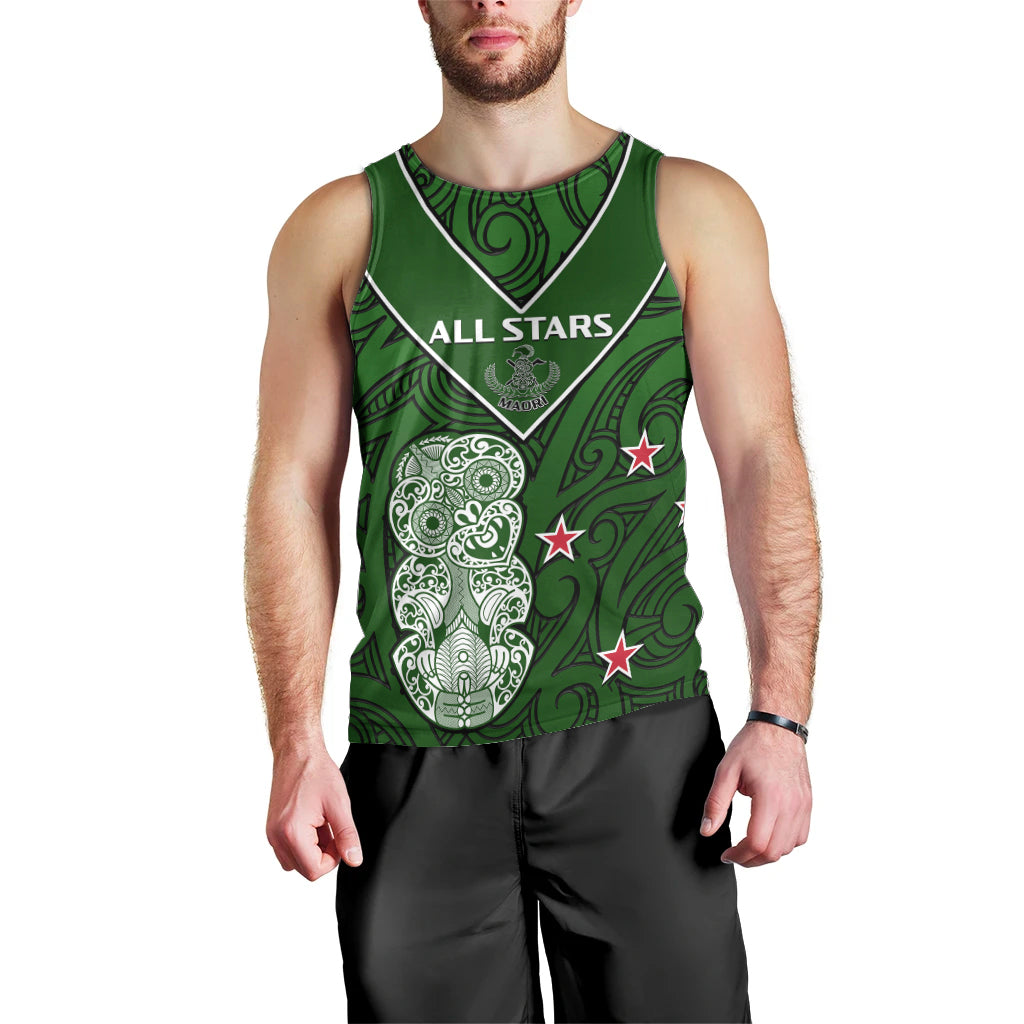 Aotearoa Rugby Men Tank Top All Stars New Zealand Tiki Maori - Vibe Hoodie Shop