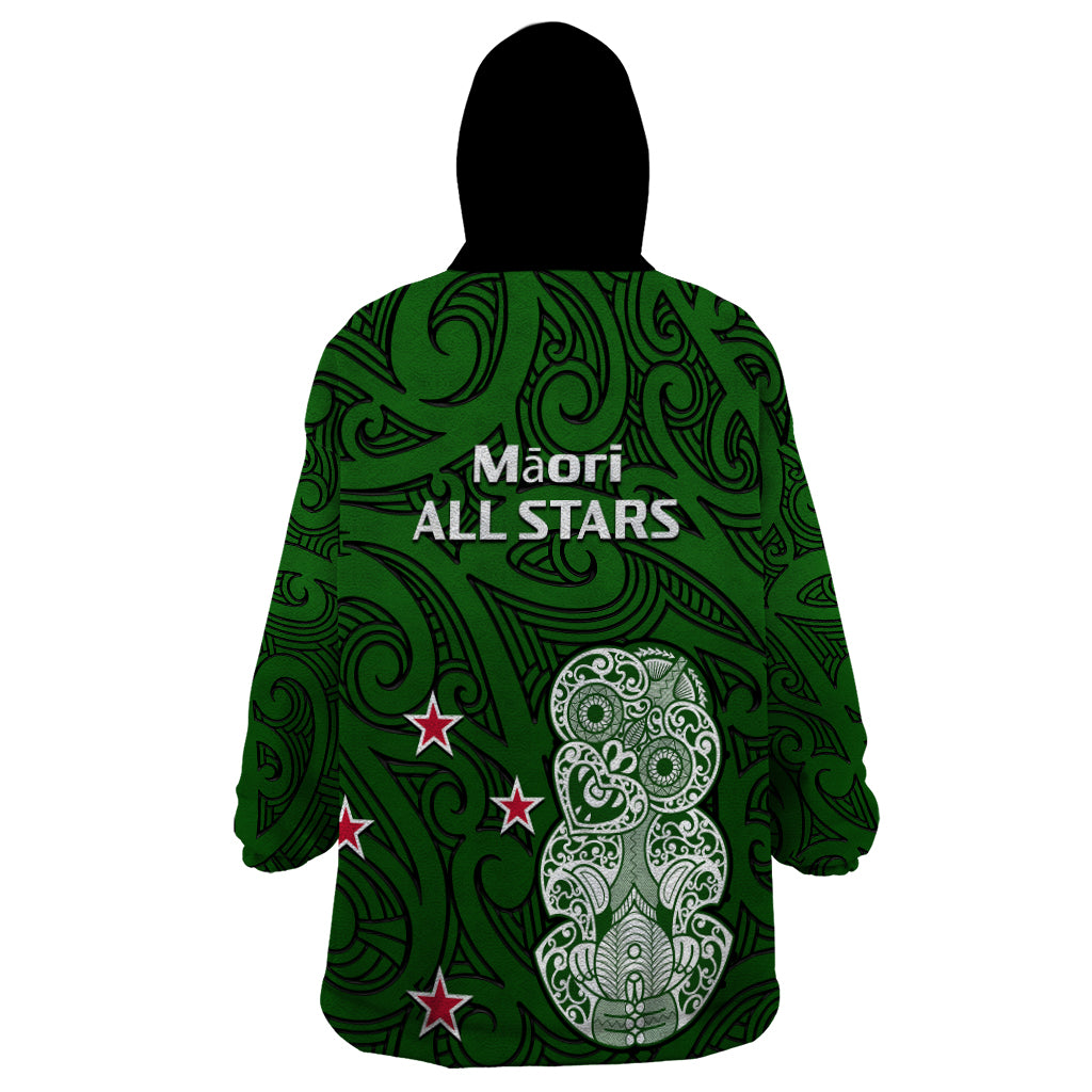 Aotearoa Rugby Wearable Blanket Hoodie All Stars New Zealand Tiki Maori - Vibe Hoodie Shop