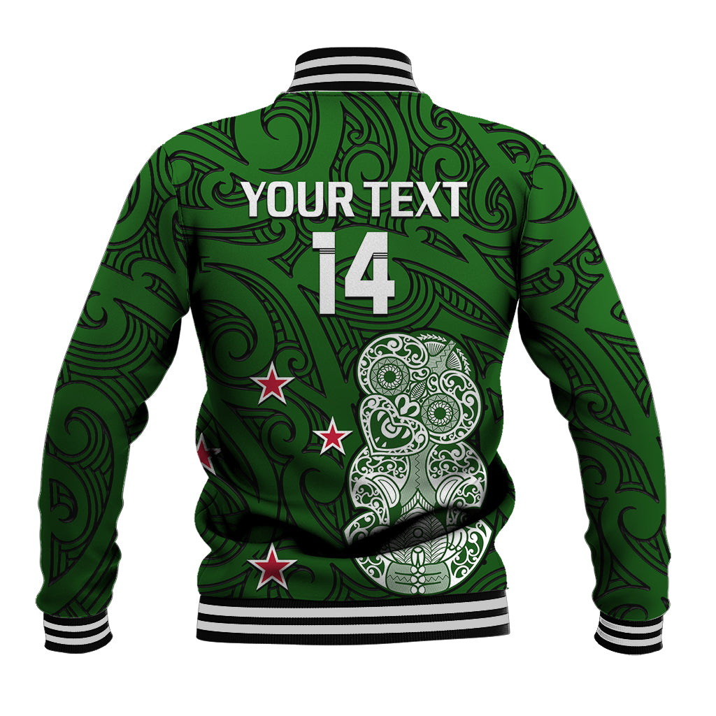 (Custom Text And Number) Aotearoa Rugby Baseball Jacket All Stars New Zealand Tiki Maori - Vibe Hoodie Shop