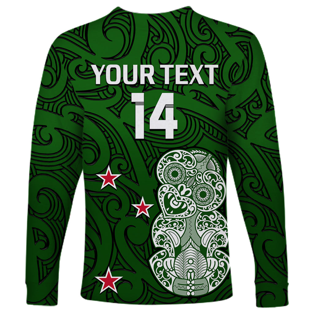 (Custom Text And Number) Aotearoa Rugby Long Sleeve Shirt All Stars New Zealand Tiki Maori - Vibe Hoodie Shop