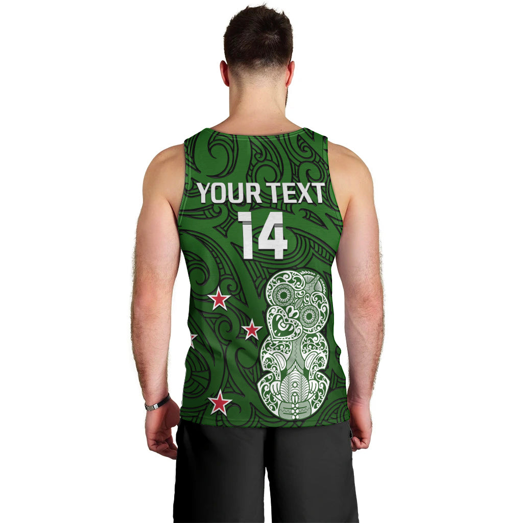 (Custom Text And Number) Aotearoa Rugby Men Tank Top All Stars New Zealand Tiki Maori - Vibe Hoodie Shop