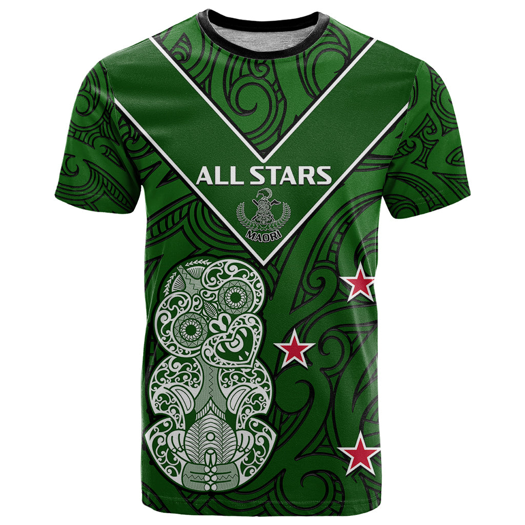 (Custom Text And Number) Aotearoa Rugby T Shirt All Stars New Zealand Tiki Maori - Vibe Hoodie Shop