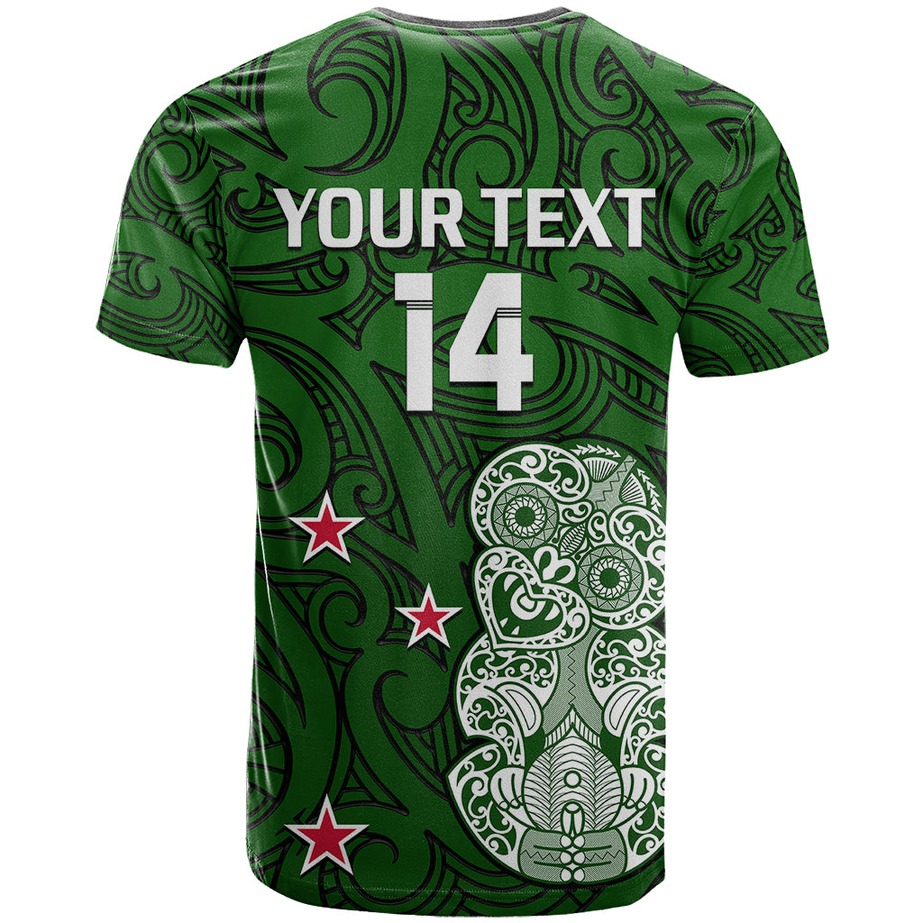 (Custom Text And Number) Aotearoa Rugby T Shirt All Stars New Zealand Tiki Maori - Vibe Hoodie Shop