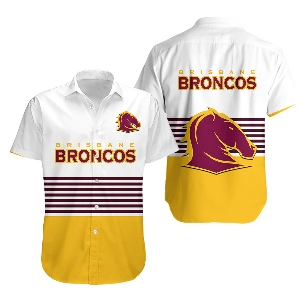 Broncos Rugby 2023 Hawaiian Shirt Sporty Style White Version - Vibe Hoodie Shop