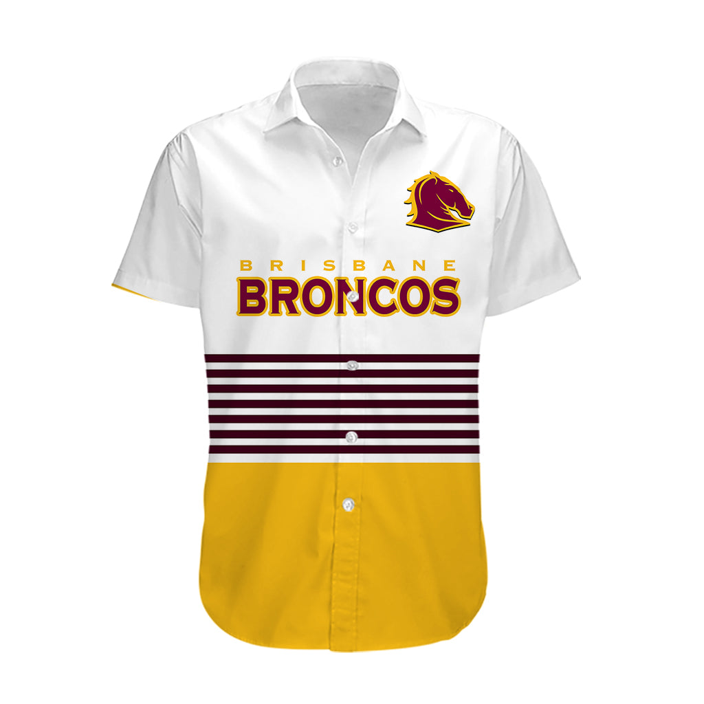 Broncos Rugby 2023 Hawaiian Shirt Sporty Style White Version - Vibe Hoodie Shop