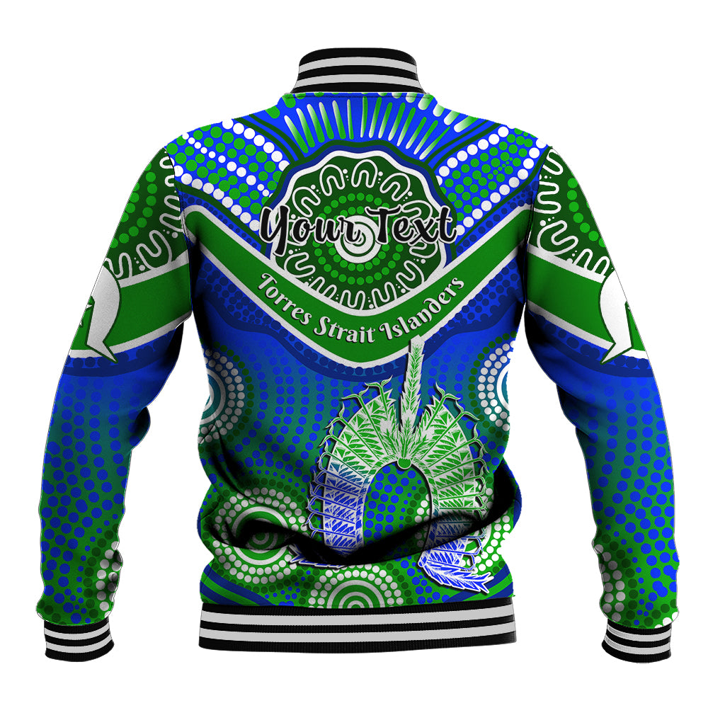 (Custom Personalised) Torres Strait Islanders Baseball Jacket Dhari Australian Aboriginal Art - Vibe Hoodie Shop