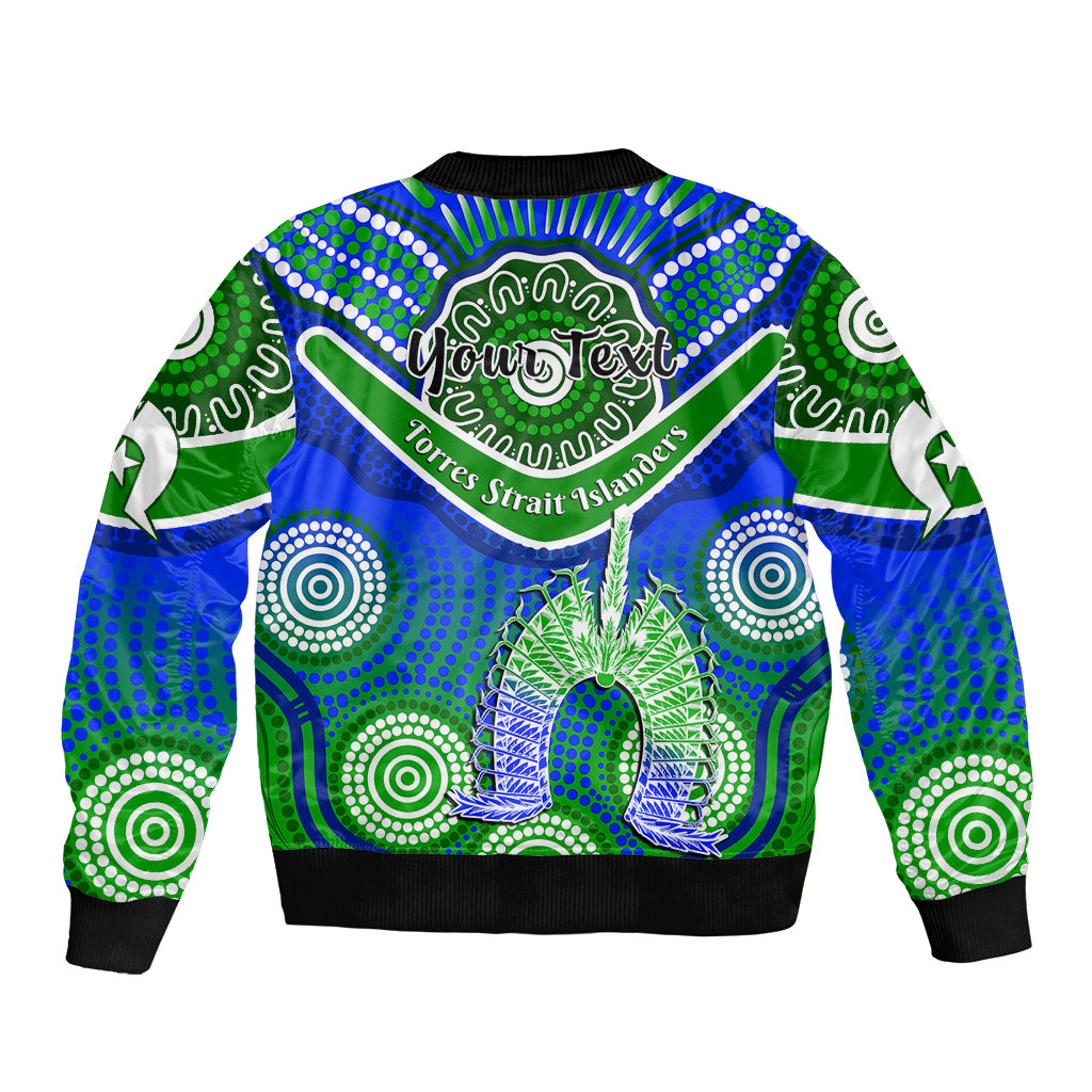 (Custom Personalised) Torres Strait Islanders Bomber Jacket Dhari Australian Aboriginal Art - Vibe Hoodie Shop