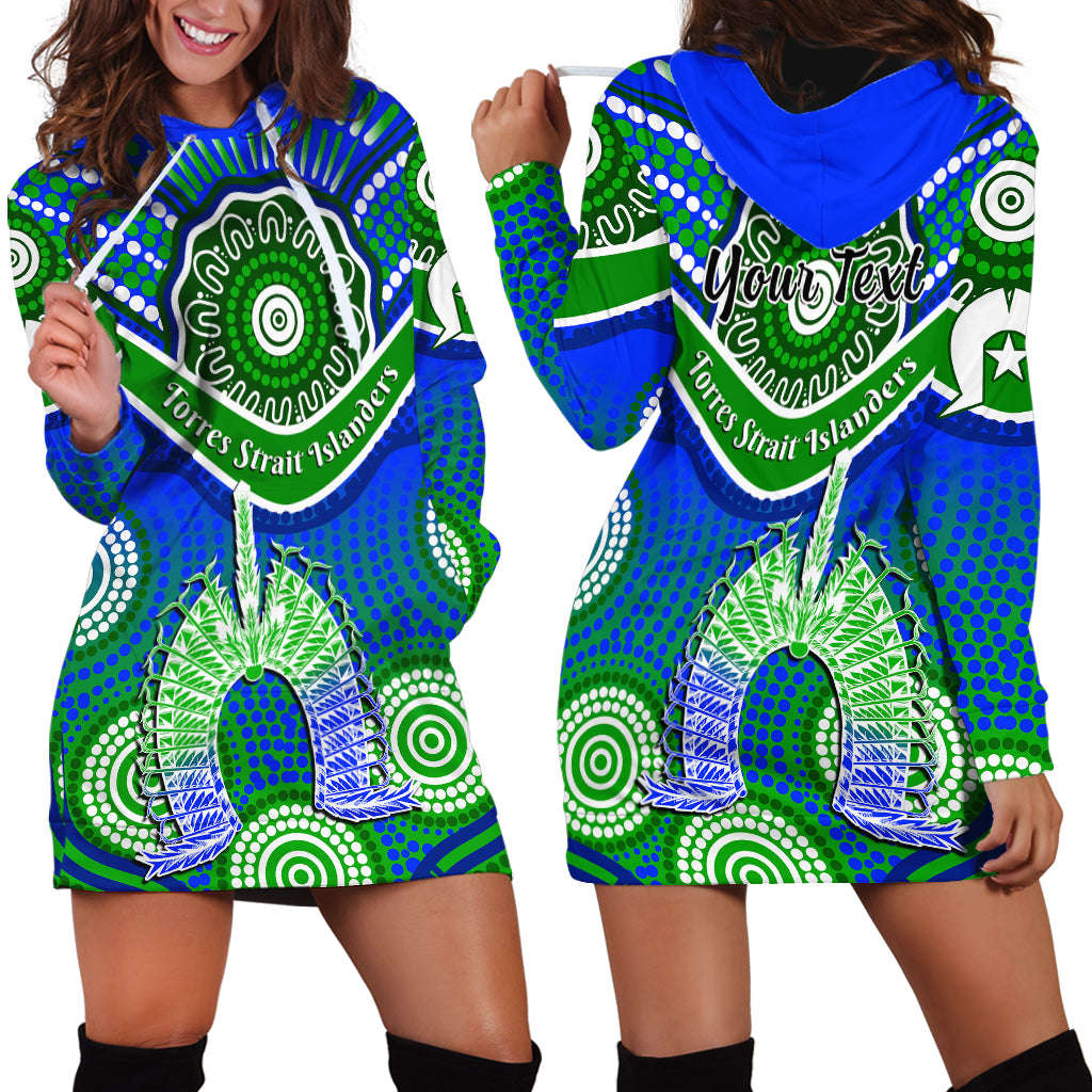 (Custom Personalised) Torres Strait Islanders Hoodie Dress Dhari Australian Aboriginal Art - Vibe Hoodie Shop