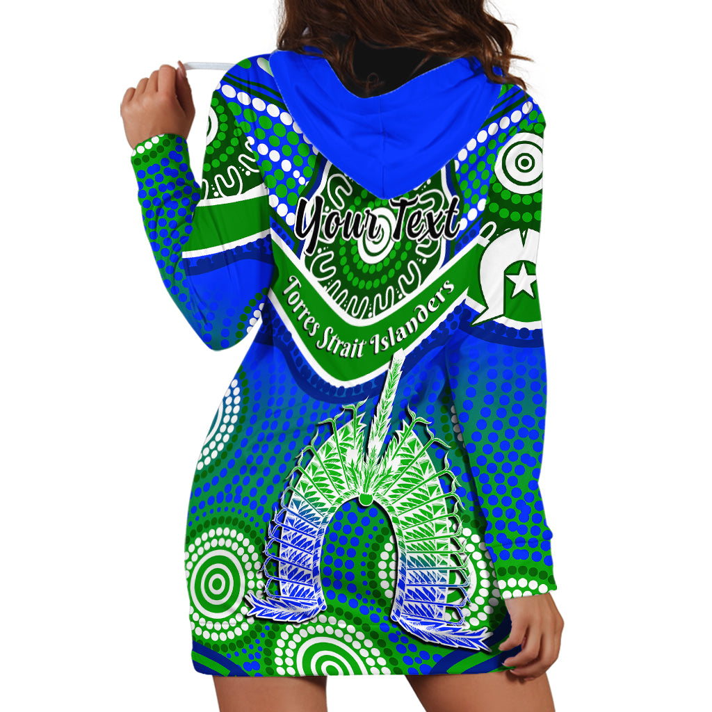 (Custom Personalised) Torres Strait Islanders Hoodie Dress Dhari Australian Aboriginal Art - Vibe Hoodie Shop