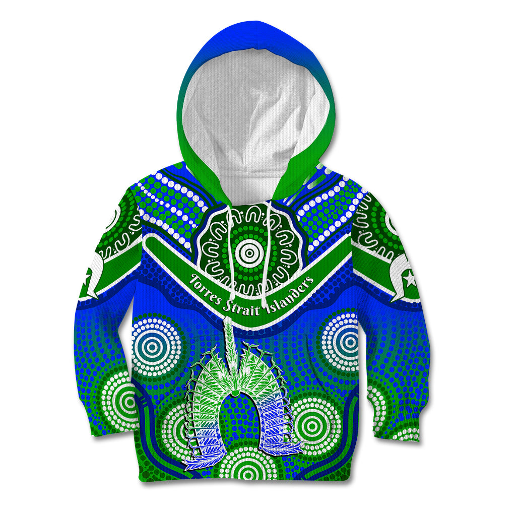 (Custom Personalised) Torres Strait Islanders Kid Hoodie Dhari Australian Aboriginal Art - Vibe Hoodie Shop