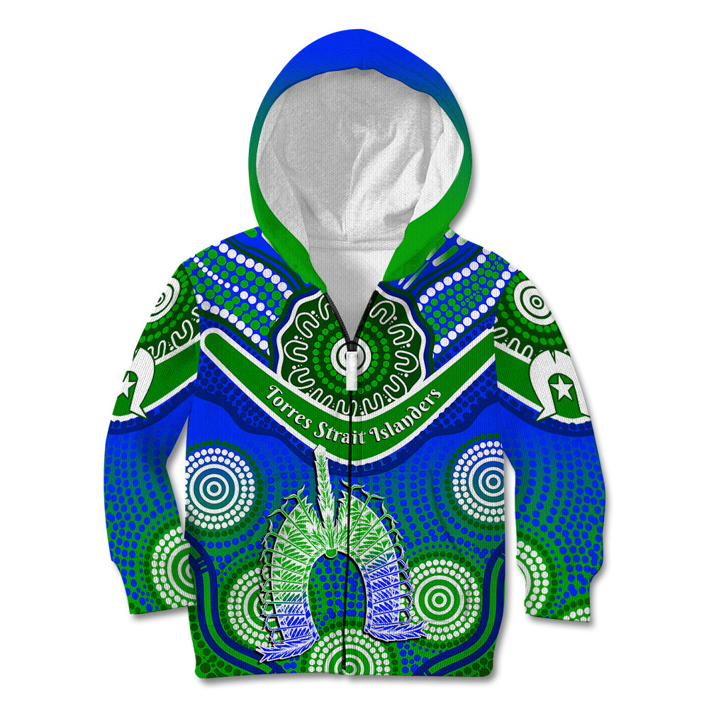 (Custom Personalised) Torres Strait Islanders Kid Hoodie Dhari Australian Aboriginal Art - Vibe Hoodie Shop