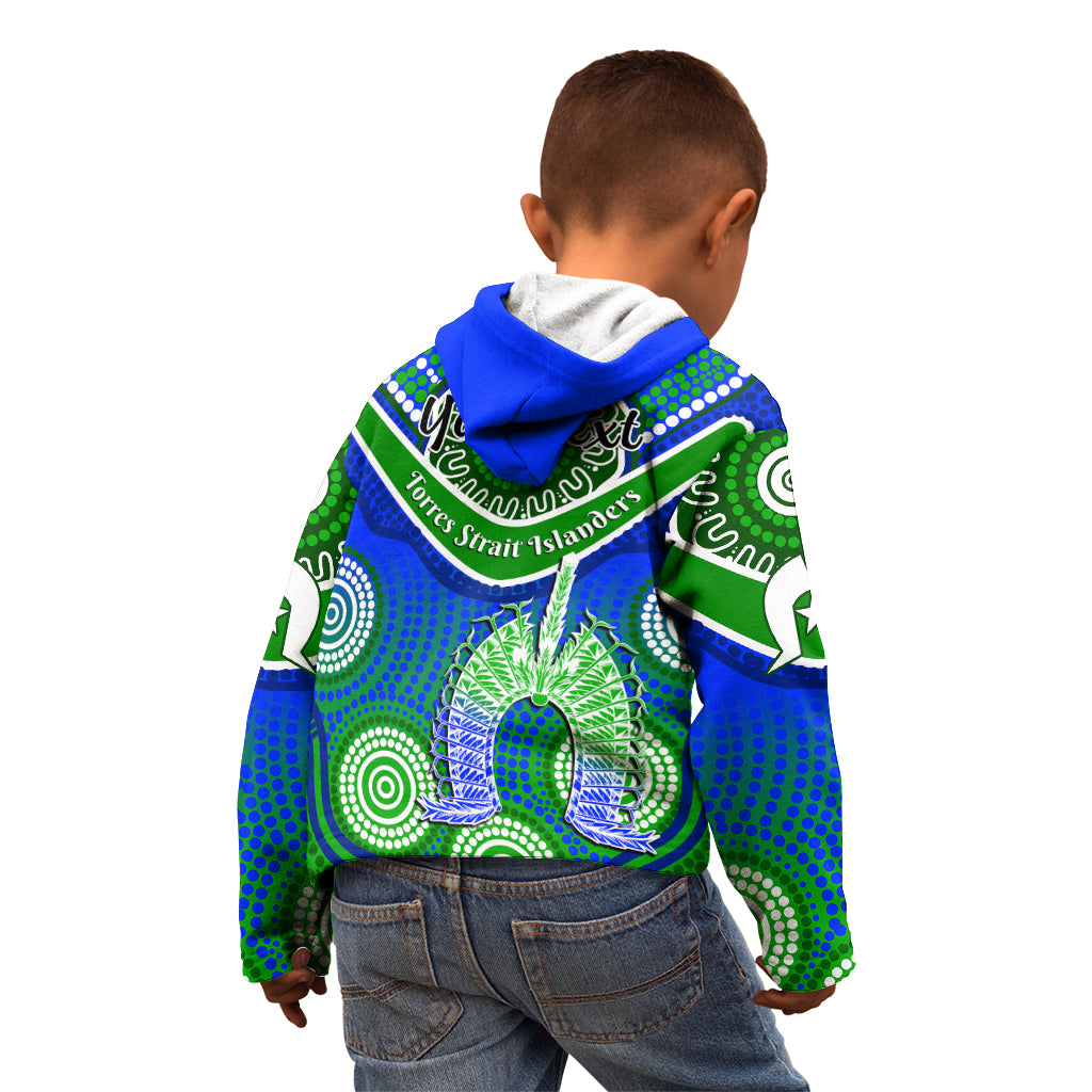 (Custom Personalised) Torres Strait Islanders Kid Hoodie Dhari Australian Aboriginal Art - Vibe Hoodie Shop