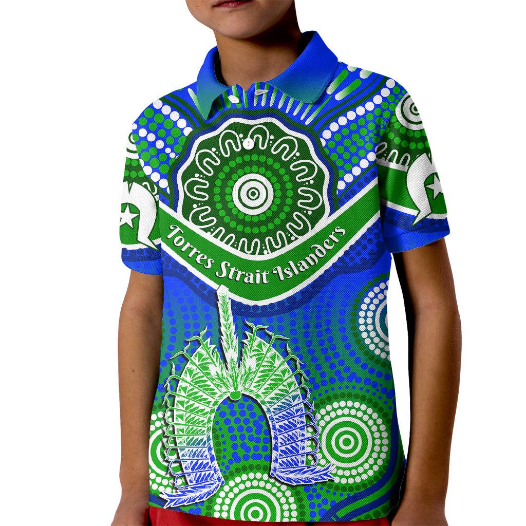 (Custom Personalised) Torres Strait Islanders Kid Polo Shirt Dhari Australian Aboriginal Art - Vibe Hoodie Shop