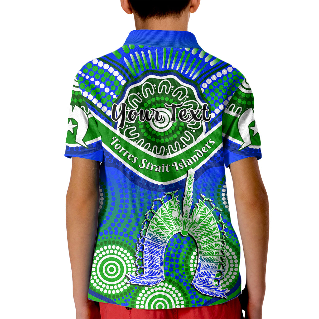 (Custom Personalised) Torres Strait Islanders Kid Polo Shirt Dhari Australian Aboriginal Art - Vibe Hoodie Shop