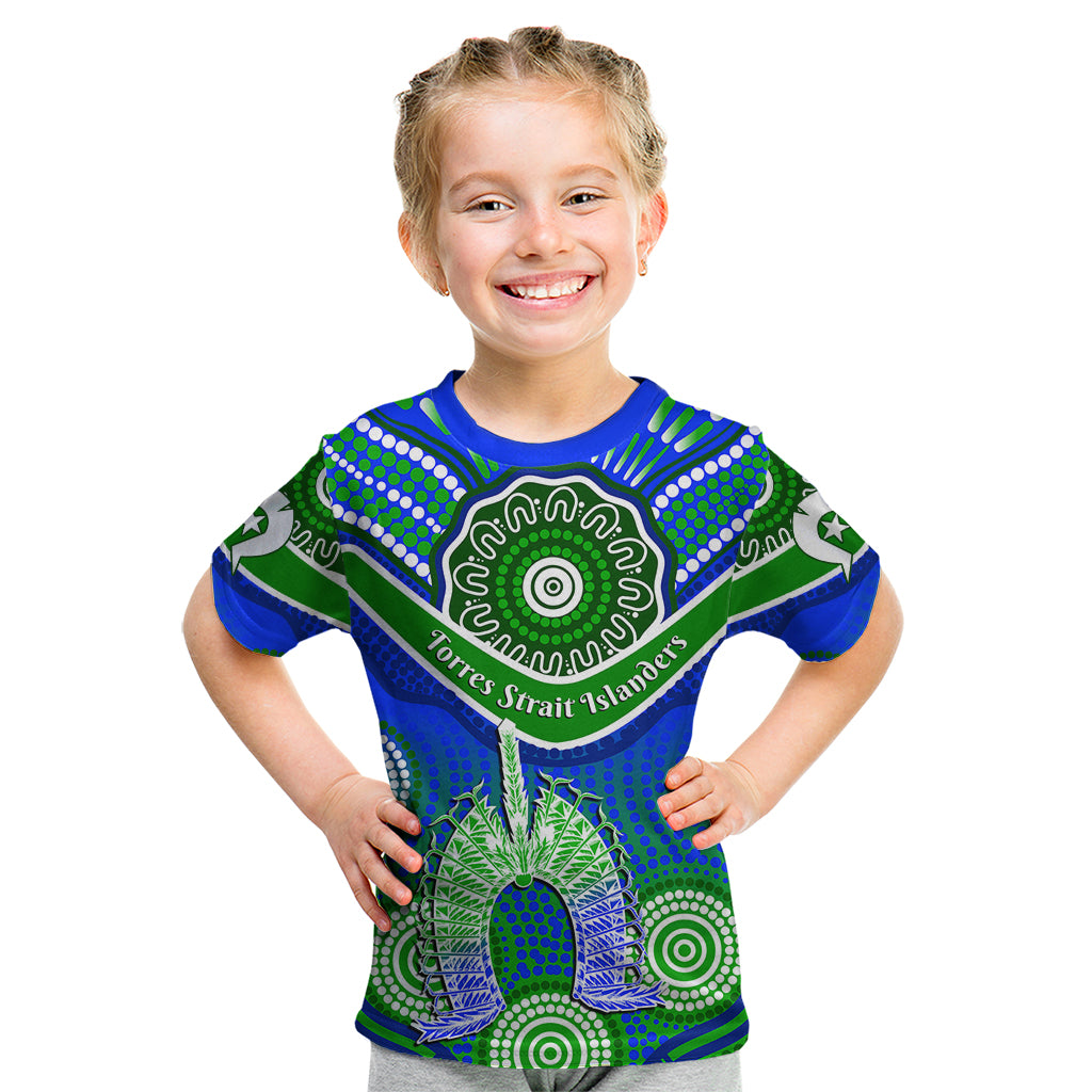 (Custom Personalised) Torres Strait Islanders Kid T Shirt Dhari Australian Aboriginal Art - Vibe Hoodie Shop