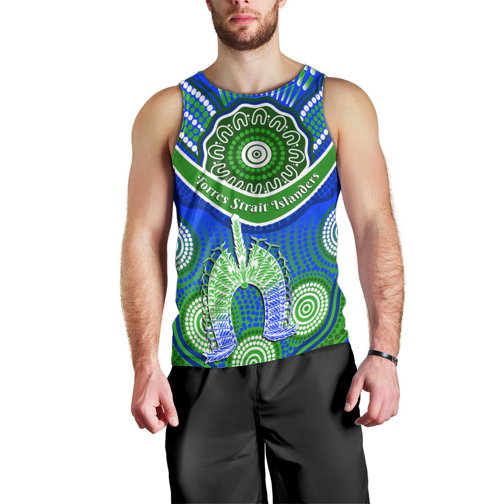 (Custom Personalised) Torres Strait Islanders Men Tank Top Dhari Australian Aboriginal Art - Vibe Hoodie Shop