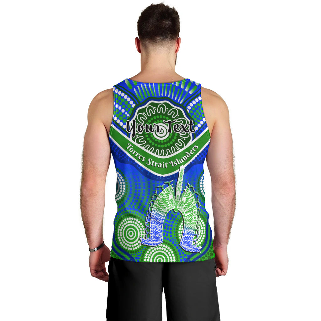 (Custom Personalised) Torres Strait Islanders Men Tank Top Dhari Australian Aboriginal Art - Vibe Hoodie Shop