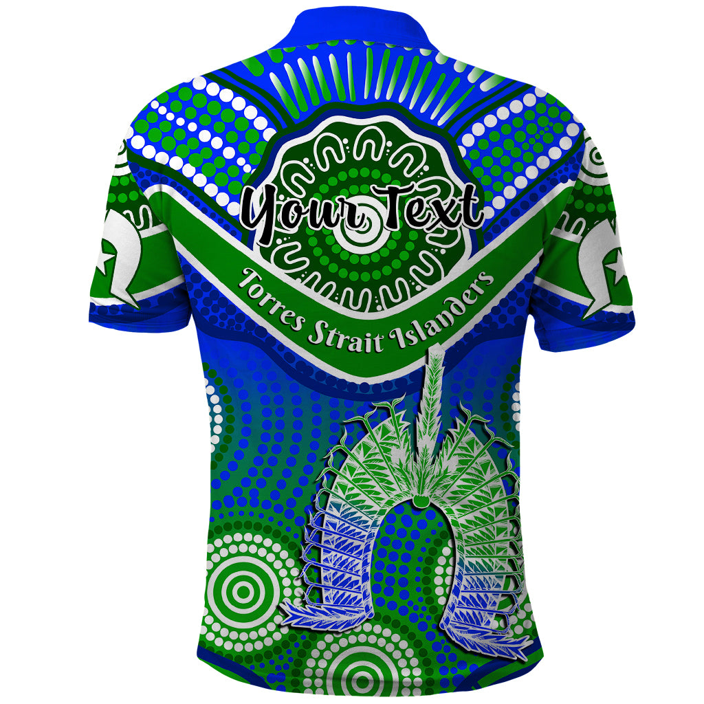 (Custom Personalised) Torres Strait Islanders Polo Shirt Dhari Australian Aboriginal Art - Vibe Hoodie Shop