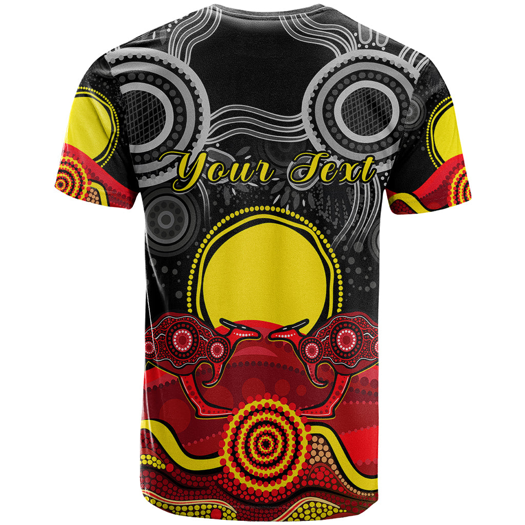 (Custom Personalised) Australian Indigenous T Shirt Kangaroos Circle Aboriginal Art - Vibe Hoodie Shop