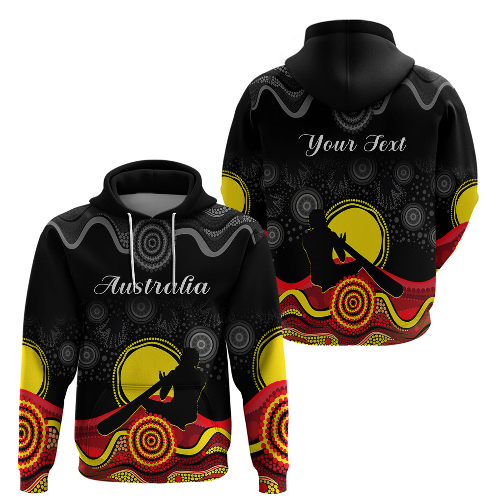 (Custom Personalised) Australian Indigenous Hoodie Didgeridoo Man Circle Aboriginal Art - Vibe Hoodie Shop