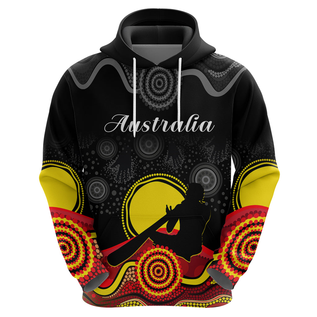 (Custom Personalised) Australian Indigenous Hoodie Didgeridoo Man Circle Aboriginal Art - Vibe Hoodie Shop