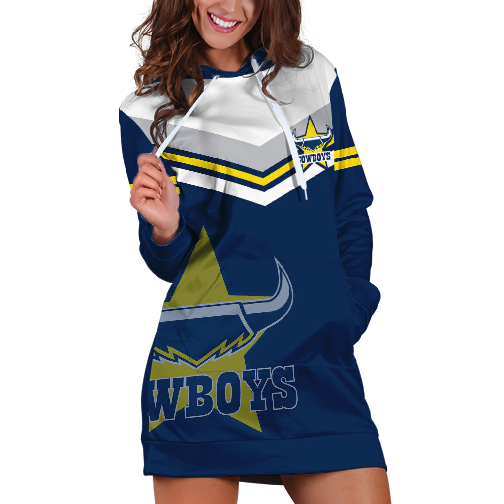 (Custom Text And Number) Cowboys Rugby 2023 Hoodie Dress Sporty Style Navy Blue - Vibe Hoodie Shop