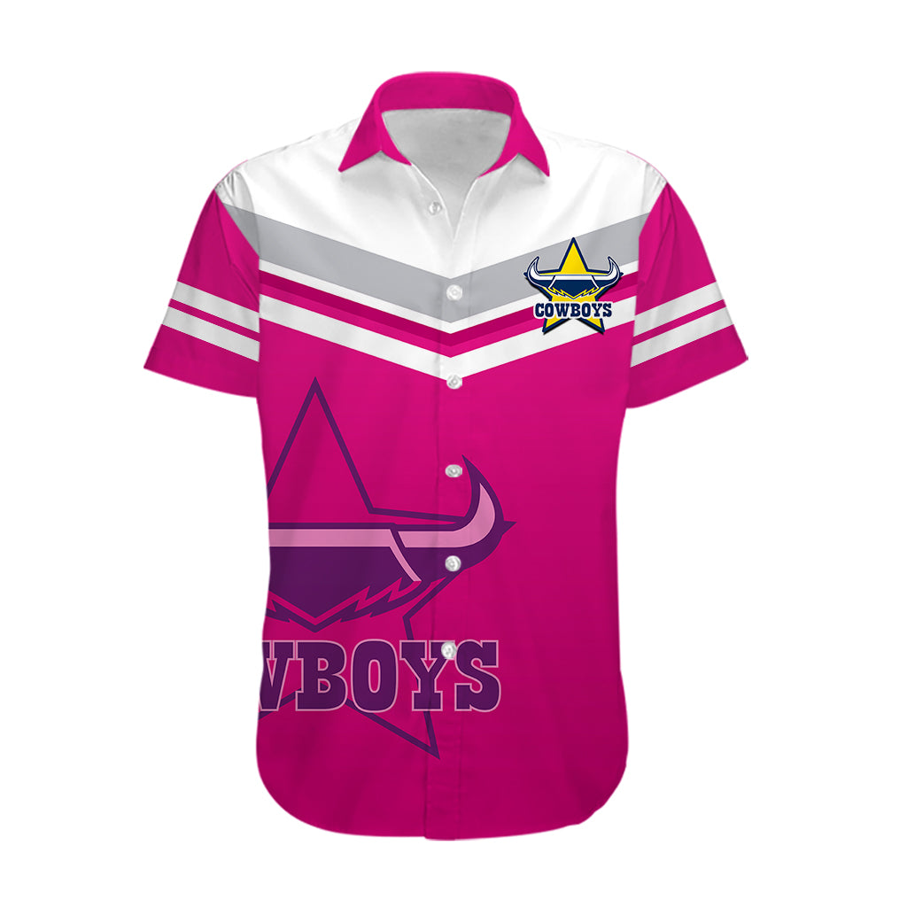 (Custom Text And Number) Cowboys Rugby 2023 Hawaiian Shirt Sporty Style Pink - Vibe Hoodie Shop