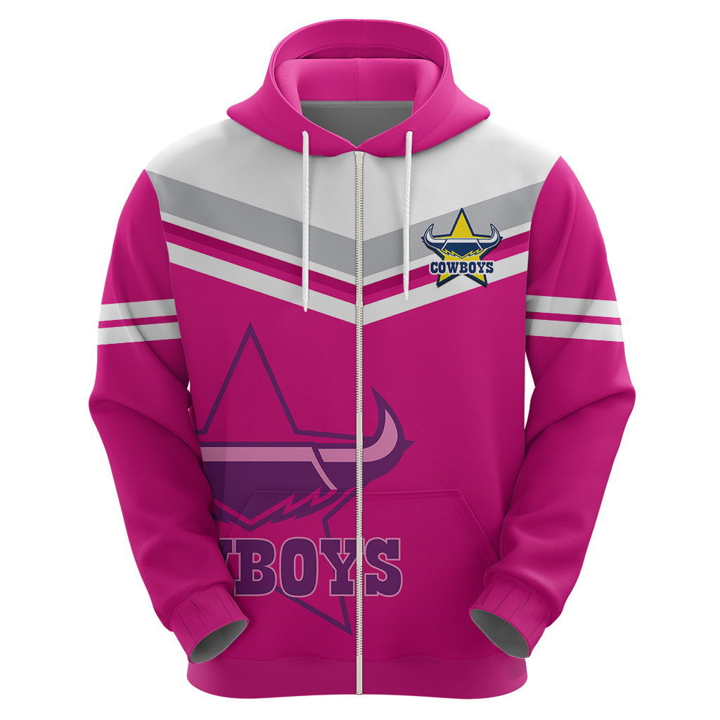 (Custom Text And Number) Cowboys Rugby 2023 Hoodie Sporty Style Pink - Vibe Hoodie Shop