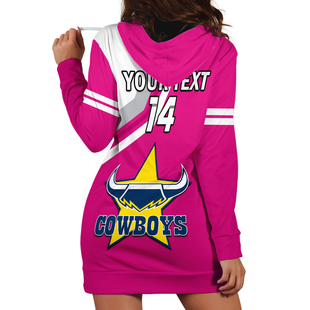 (Custom Text And Number) Cowboys Rugby 2023 Hoodie Dress Sporty Style Pink - Vibe Hoodie Shop