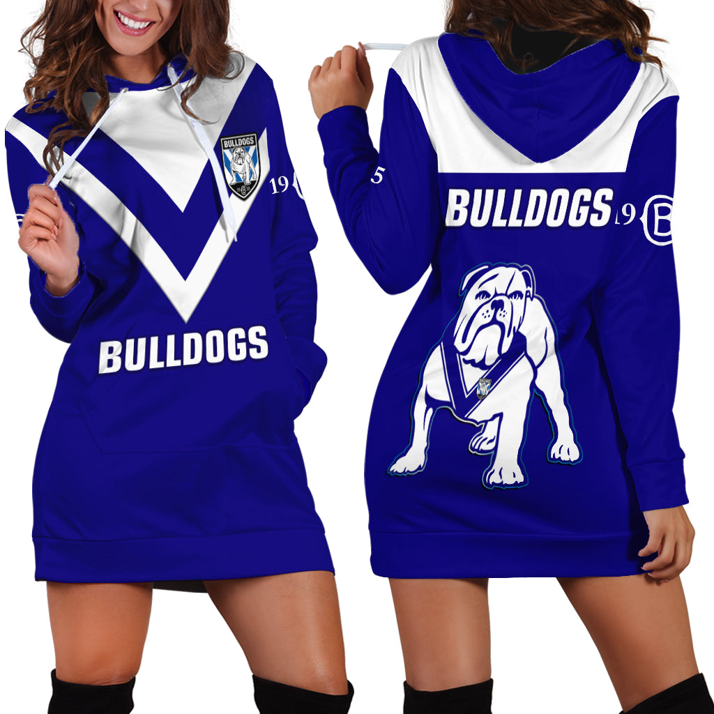 Bulldogs Rugby 2023 Hoodie Dress Canterbury Bankstown Go Dogs - Vibe Hoodie Shop