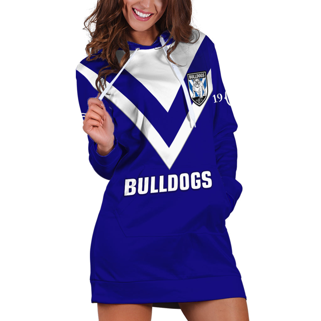 Bulldogs Rugby 2023 Hoodie Dress Canterbury Bankstown Go Dogs - Vibe Hoodie Shop