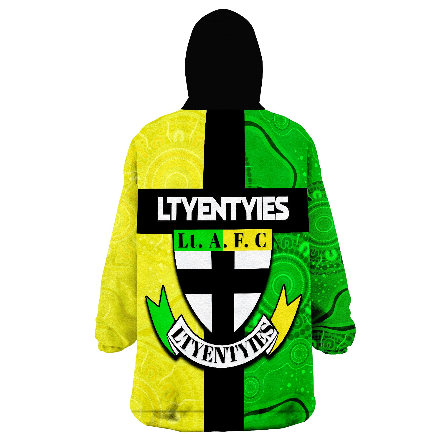 Ltyentyies Lt. A. F. C Australian Football Aboriginal Wearable Blanket Hoodie - Vibe Hoodie Shop