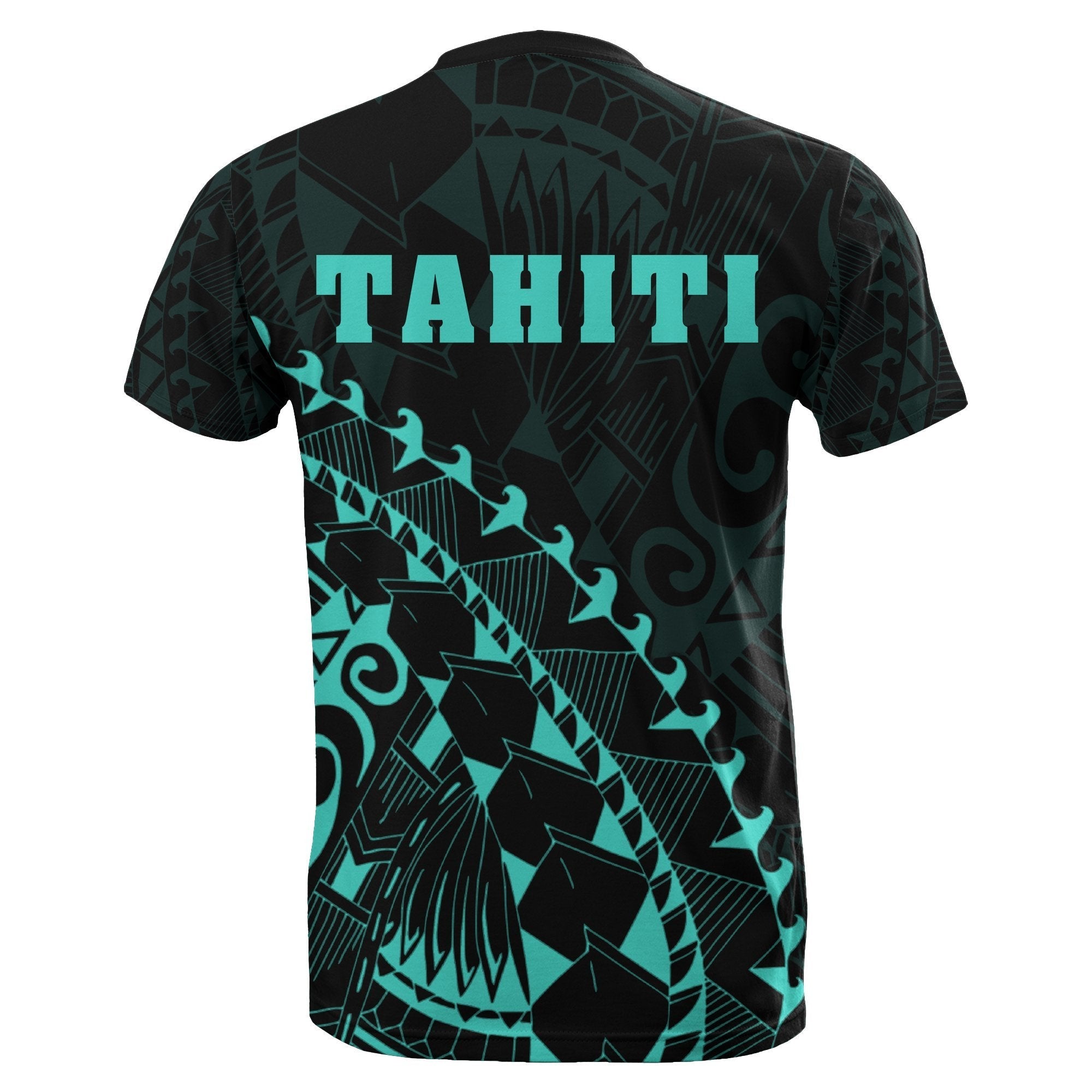 Tahiti T shirt - Turquoise - Turtle Style - Vibe Hoodie Shop