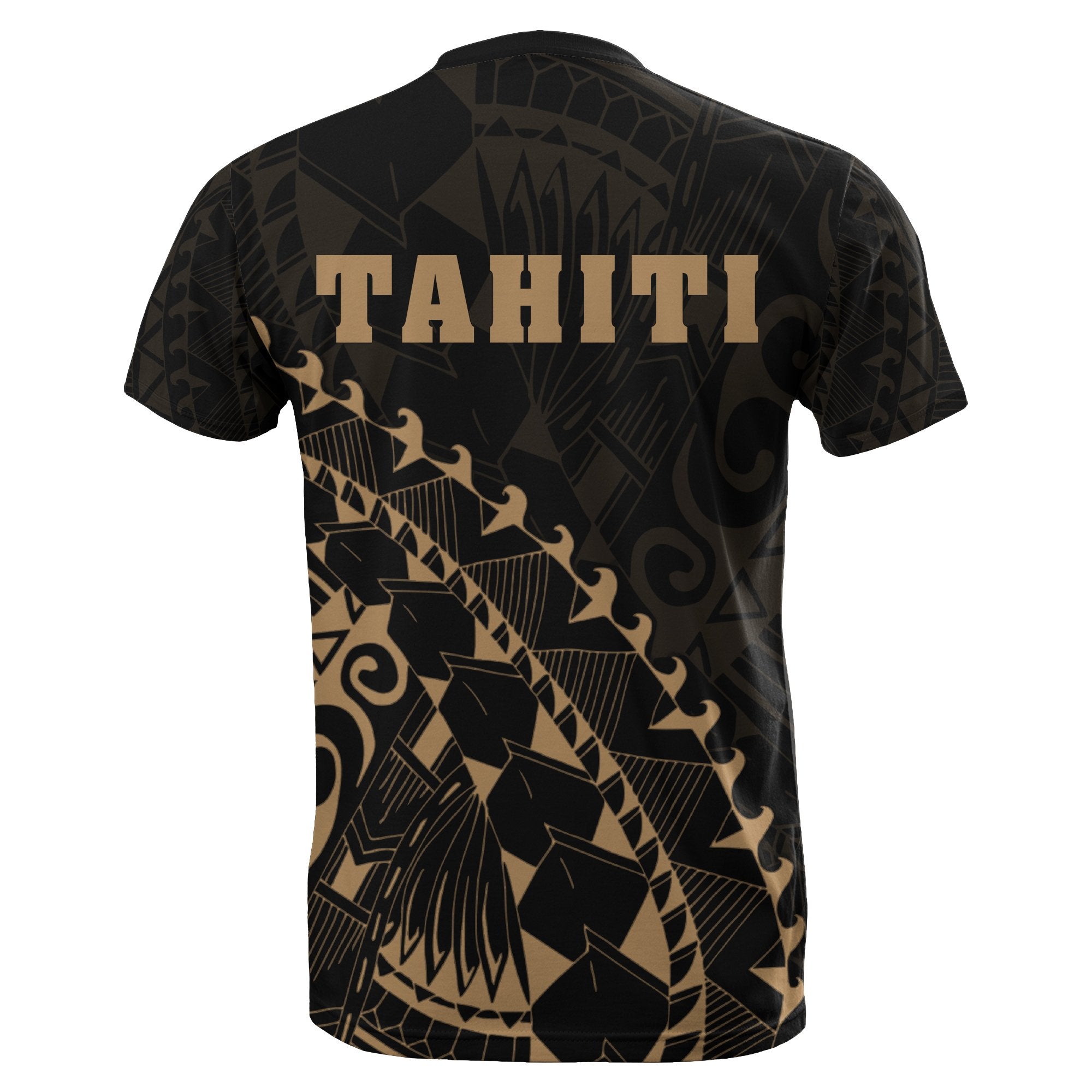 Tahiti T shirt - Gold - Turtle Style - Vibe Hoodie Shop