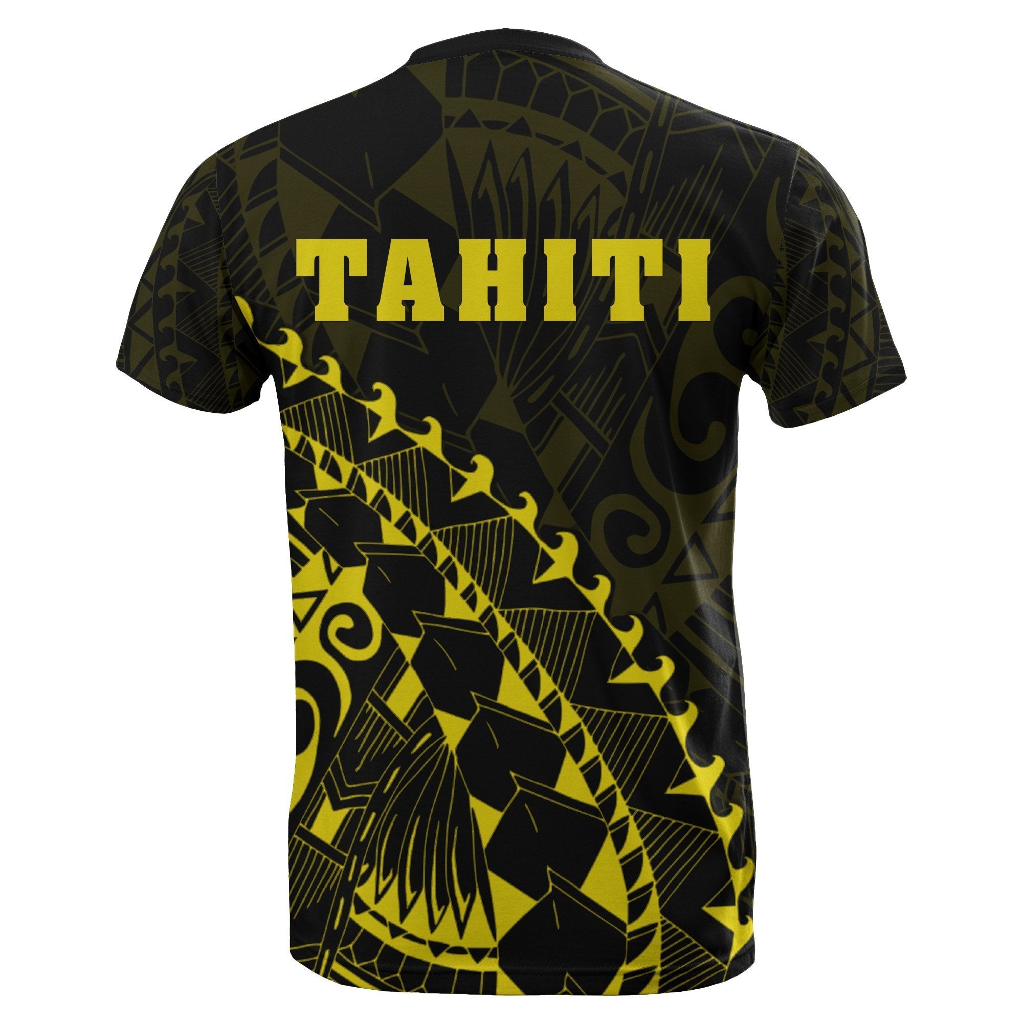 Tahiti T shirt - Yellow - Turtle Style - Vibe Hoodie Shop