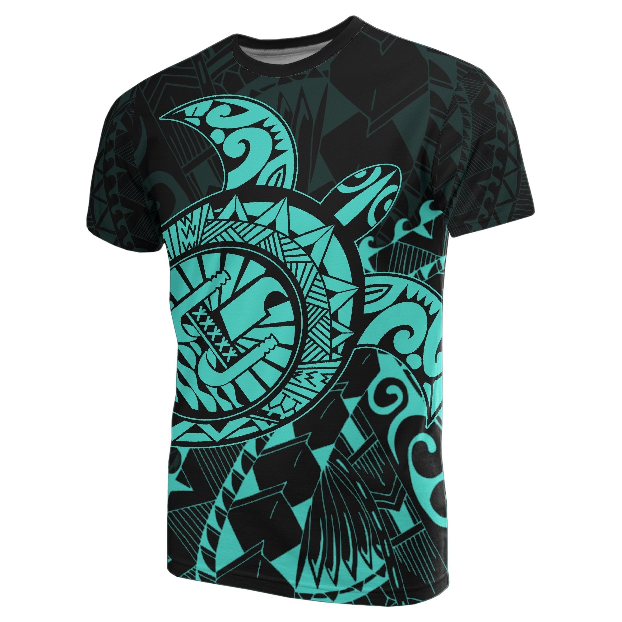 Tahiti T shirt - Turquoise - Turtle Style - Vibe Hoodie Shop