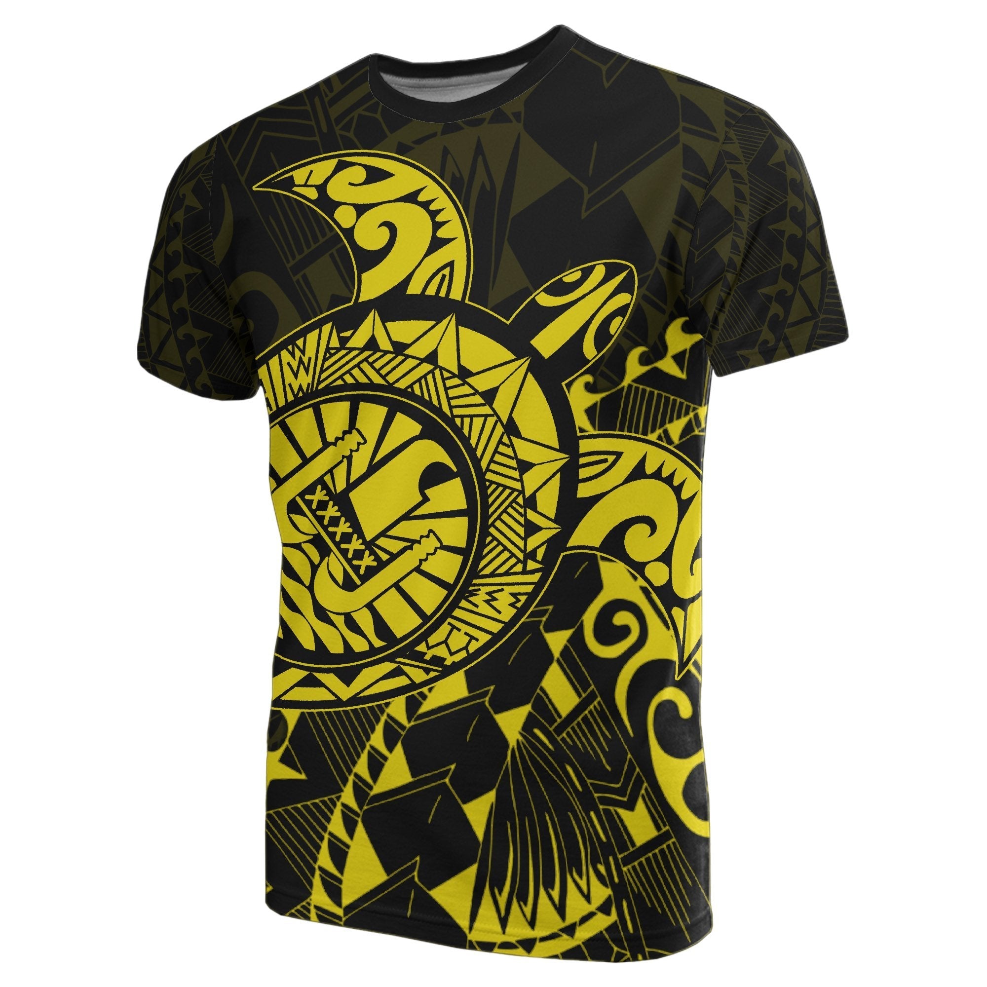 Tahiti T shirt - Yellow - Turtle Style - Vibe Hoodie Shop