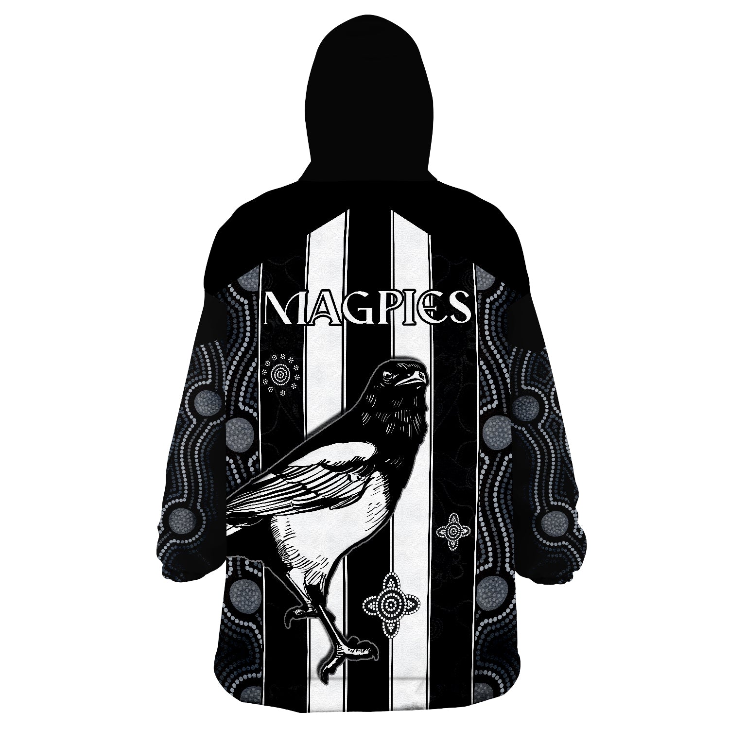 Magpies Indigenous We are the Champions Wearable Blanket Hoodie - Vibe Hoodie Shop